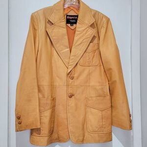 Vtg Esprit Leather Jacket